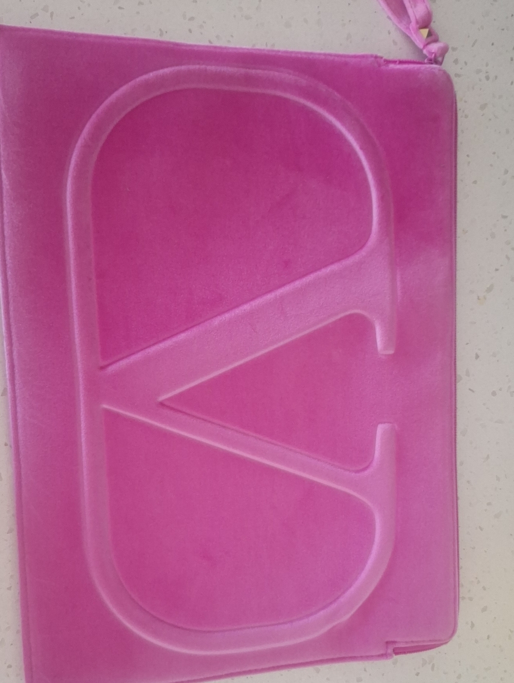 Pink Velvet Valentino Laptop Pouch